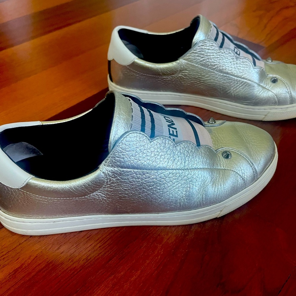 Authentic fendi slip on’s